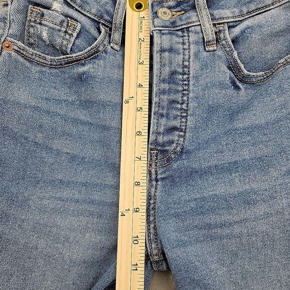 Old Navy Womens Jeans Size 0 Button Fly Extra High Rise Kicker Boot Cut 25x31 - Picture 9 of 11